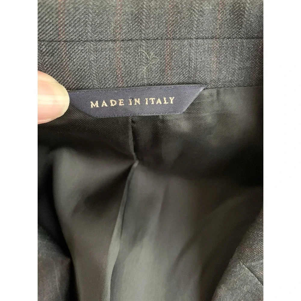Banana Republic Mens Blazer 44 Black‎ Modern Italy Wool Suit Jacket Sport Coat